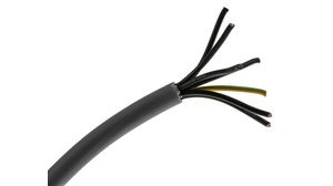 Flerkärnig kabel, YY Oskärmad, PVC, 7x 0.5mm², 50m, Grå